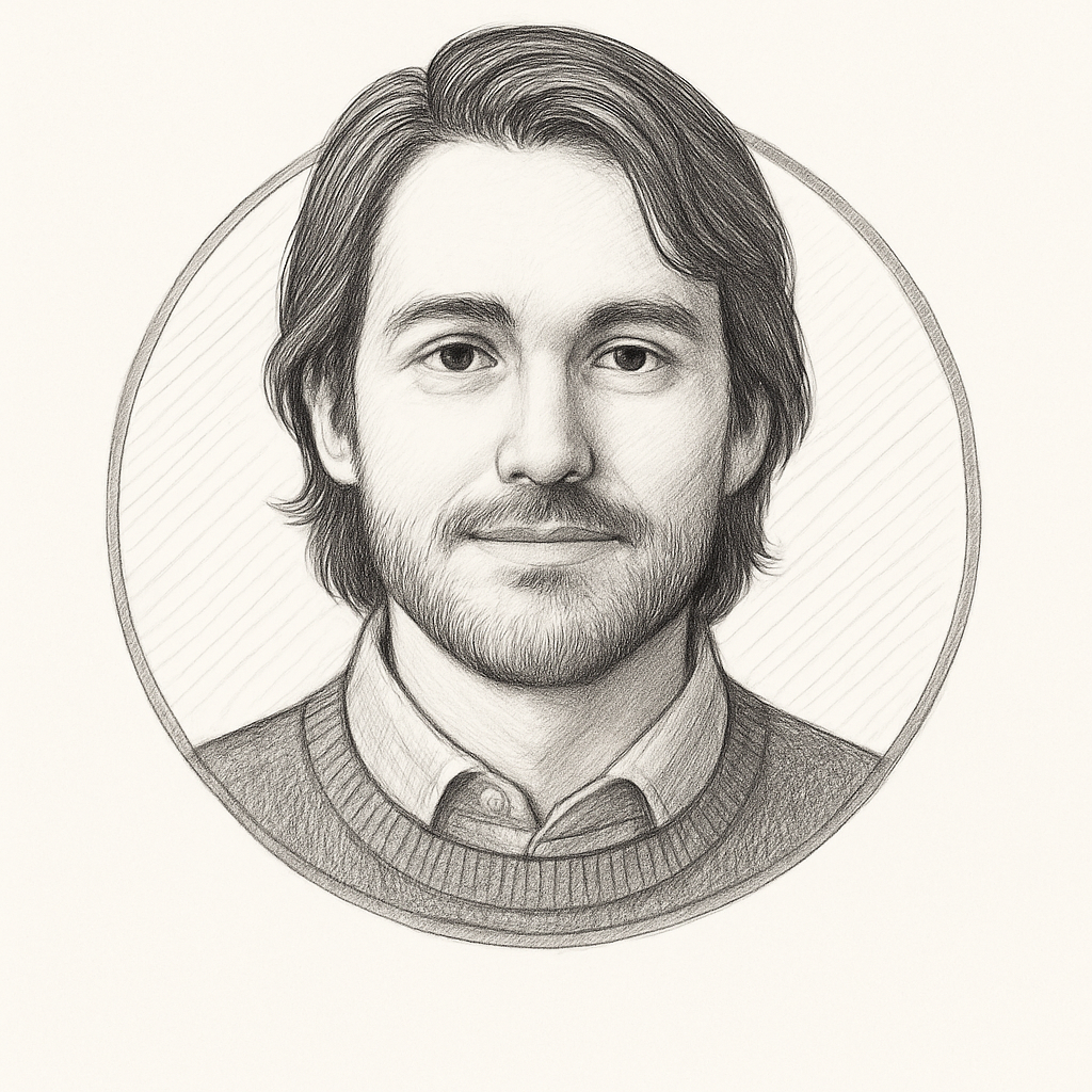 Sketch portrait of Finn Hart